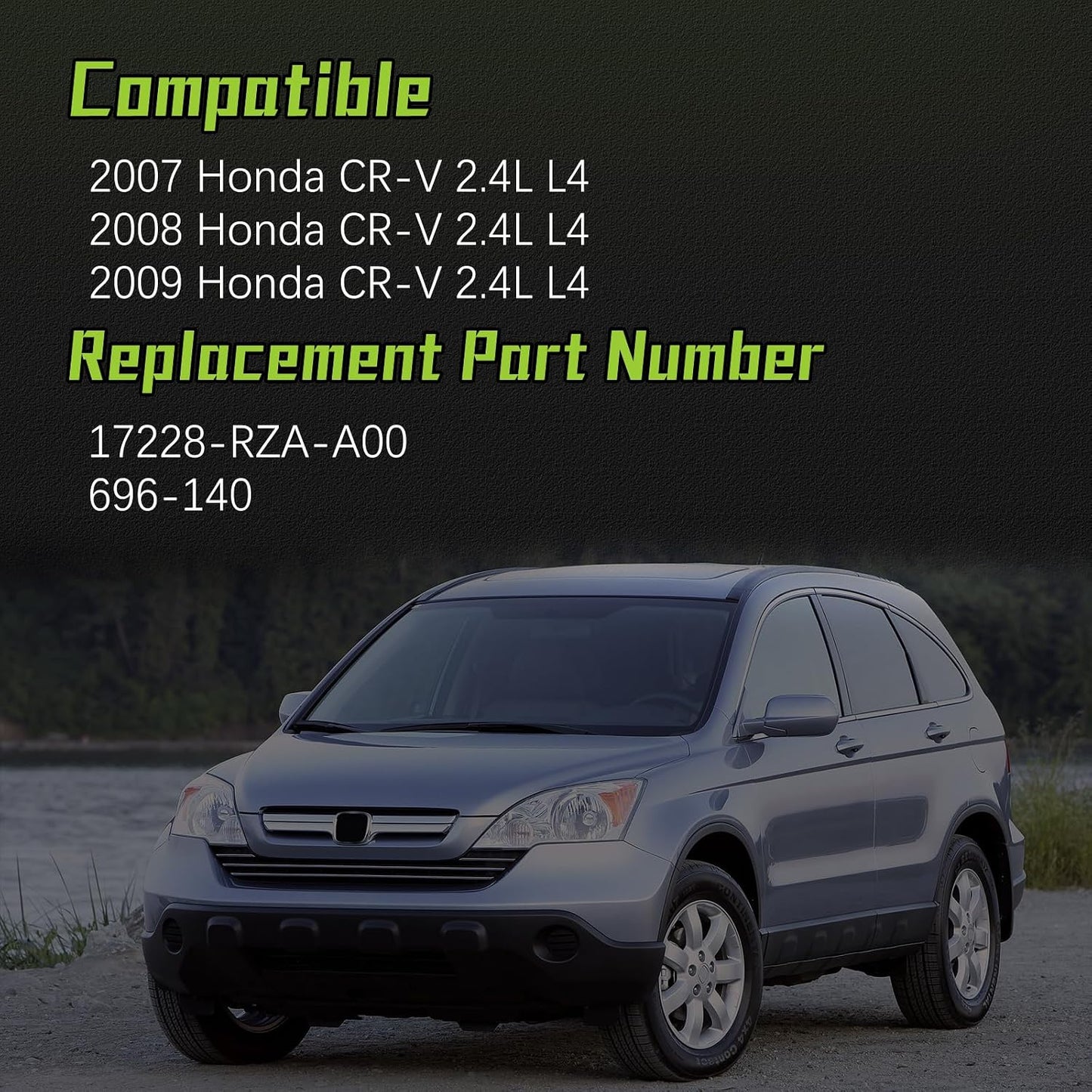 Manguera aire con abrazaderas para Honda CR-V 2.4L