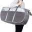 Cesta lavandería plegable con asas duraderas gris