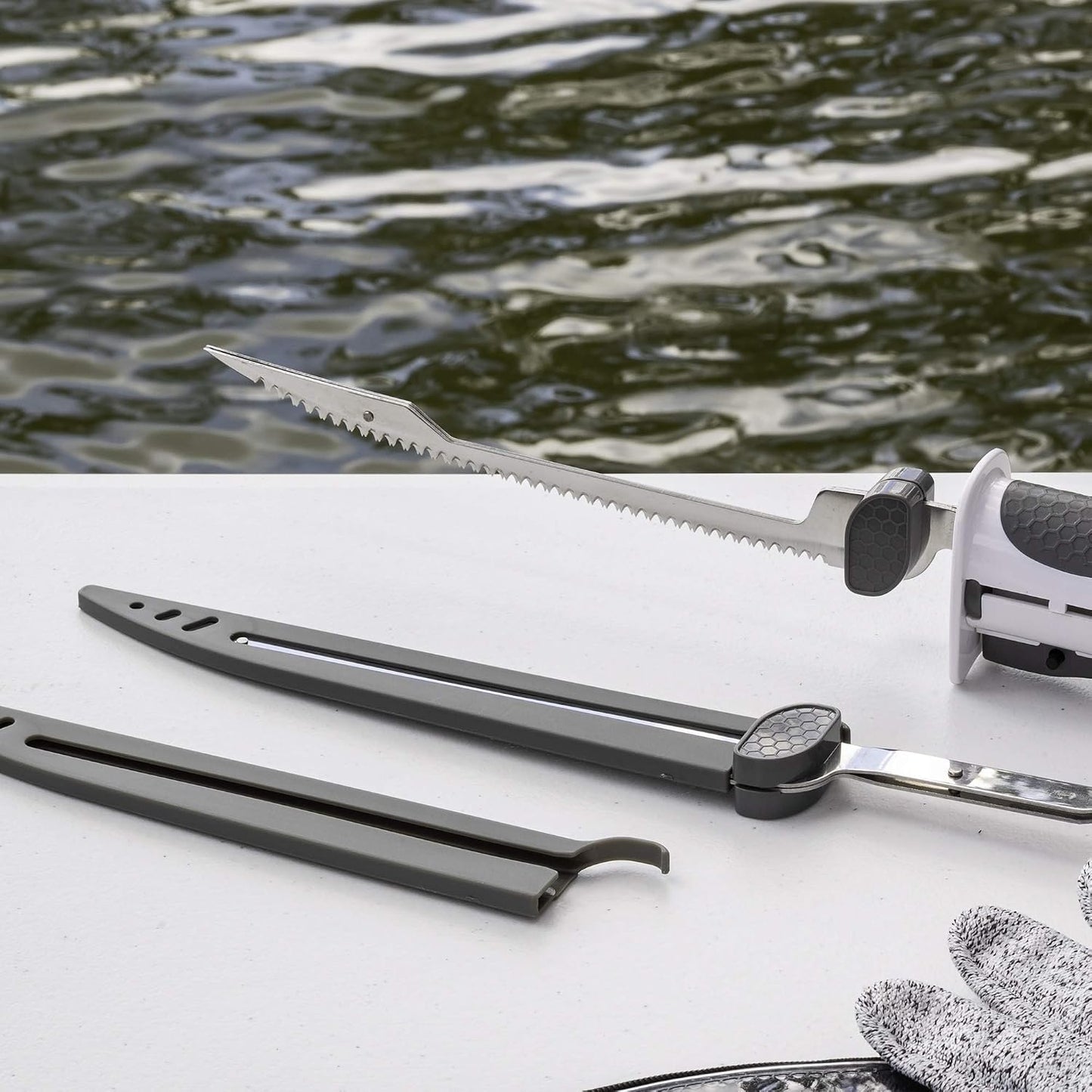 Cuchillo filete eléctrico flexible 8"