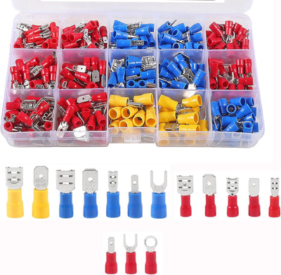 Kit conectores crimpados 0.110-0.248pulg terminales espada