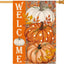 Bandera calabaza otoño 28x40" doble cara exterior