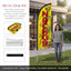 Bandera nachos 8ft con poste y pico tierra