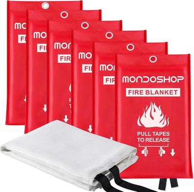 Manta de fuego resistente pack 6 hogar cocina coche