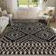 Alfombra yute lavable 5x7 negra antiderrap