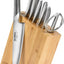 Set 8 Pzas Cuchillos Bloque Bambú