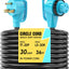 Cable alimentación caravana 30A 36" STW cobre puro