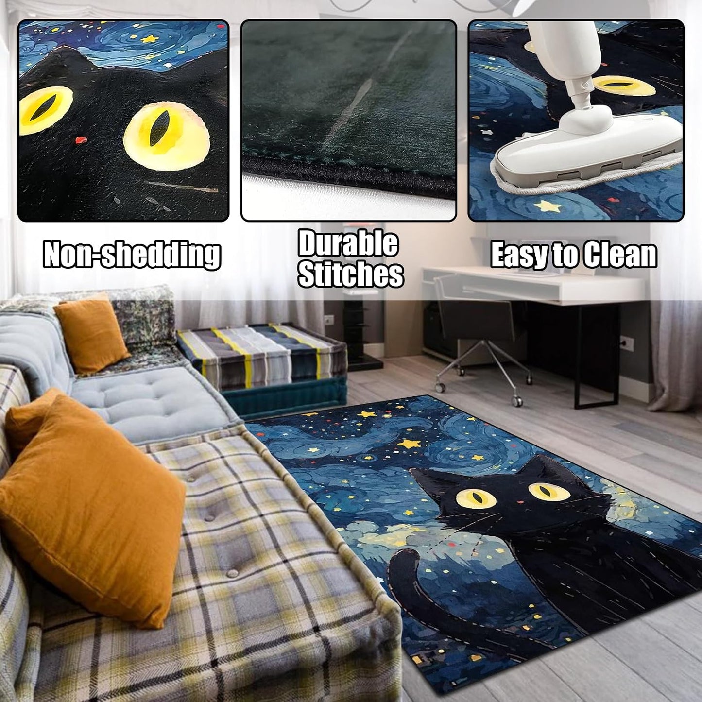 Tapete terciopelo suave para mascotas 3x5ft antiderrap