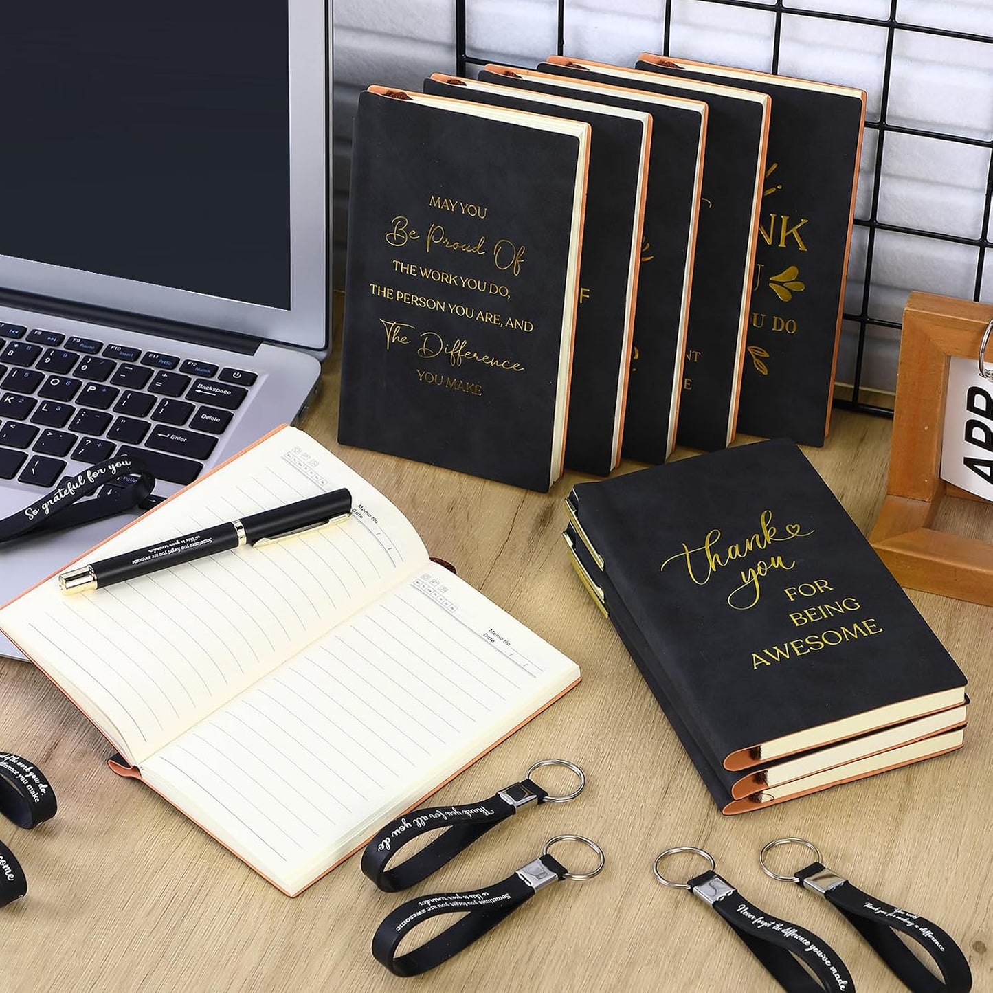 10 Set Regalos Navidad con Bolígrafo y Cuaderno