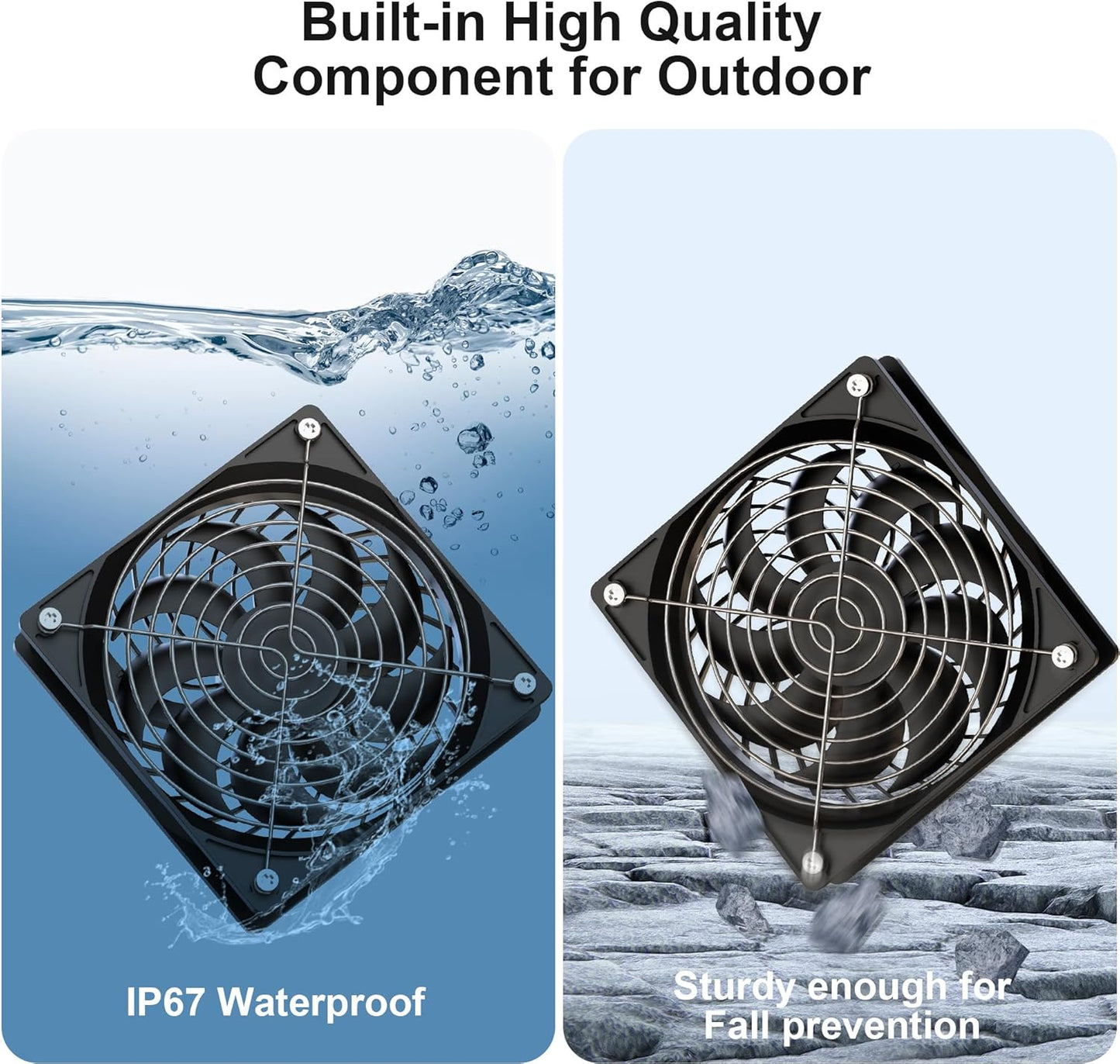 Ventilador solar 30W para gallineros invernaderos