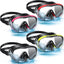4 Gafas esnórquel adultos con máscara buceo