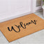 Felpudo bienvenida Cursive 24x36" bronceado/negro