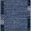 Alfombra corredor 2x6' inspirada contemporánea azul marino