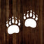 Plantilla garra oso 6" reutiliz. pintura manualidades