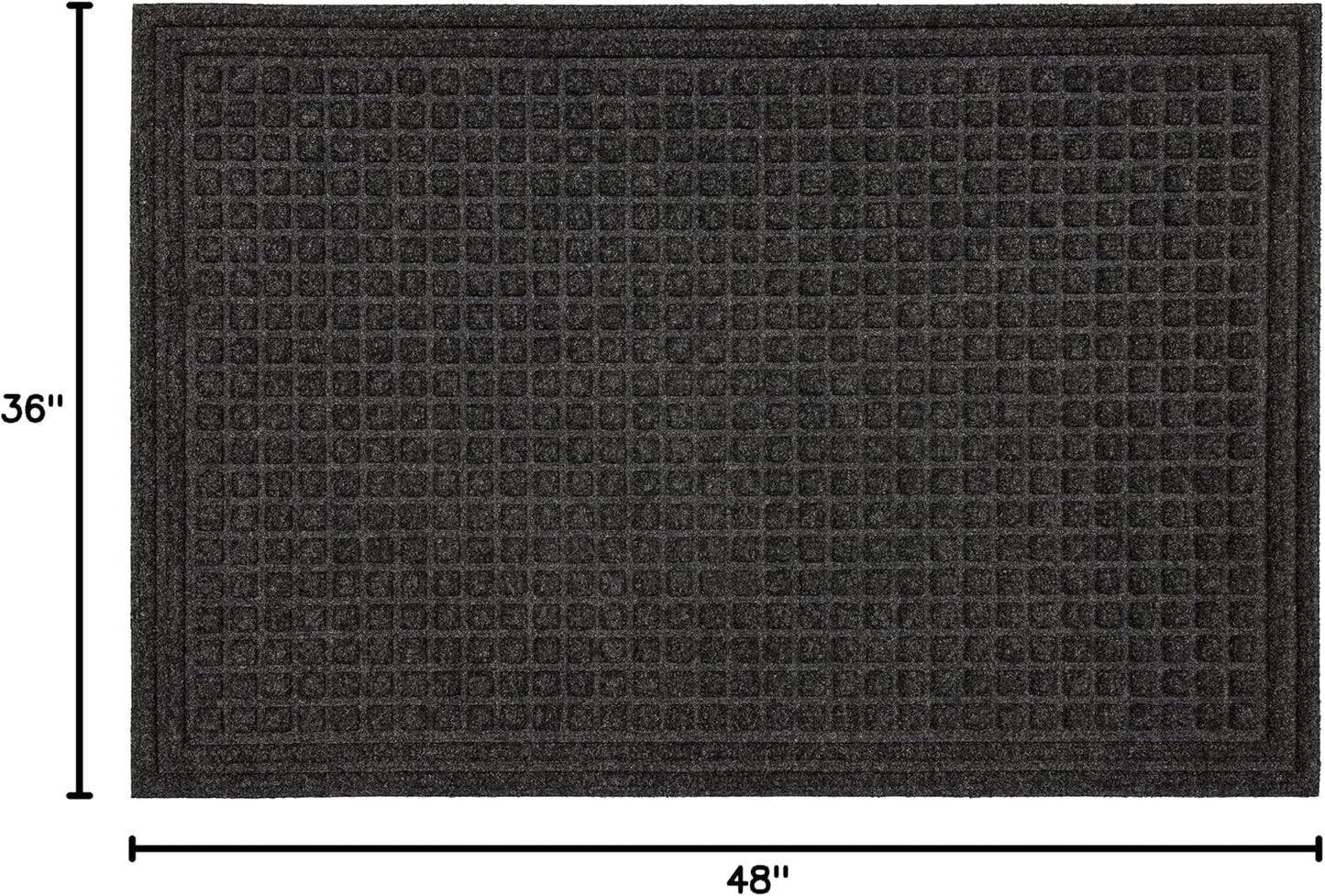 Tapete puerta 3x4ft antiderrap goma reciclada