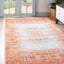 Alfombra área vintage terracota/gris 3x5ft