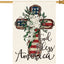 Bandera patriótica doble cara 28x40" God Bless America