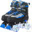 Patines para niños ajustables con ruedas iluminadas 6-12
