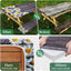 Funda mesa pícnic con bancos 96pulg set 3 flores manzanilla