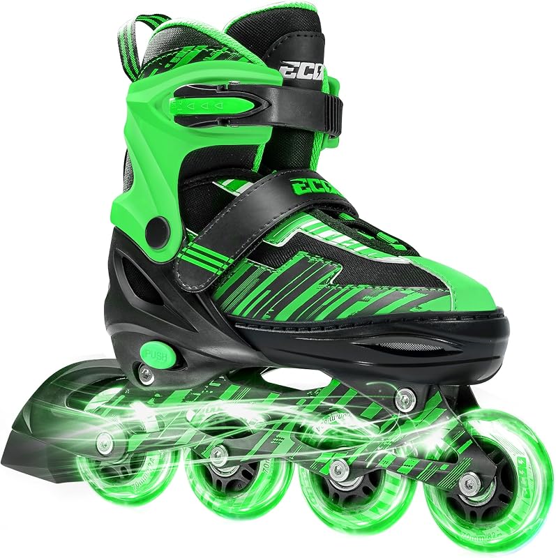Patines ajustables niños 4-12 años ruedas iluminadas