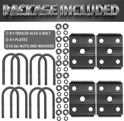 Kit pernos en U para eje redondo 2-3/8 3500lb 1/2 2