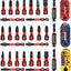 Set 30 Pzas Brocas Impacto Acero S2 Caja Almacenamiento Arcoíris