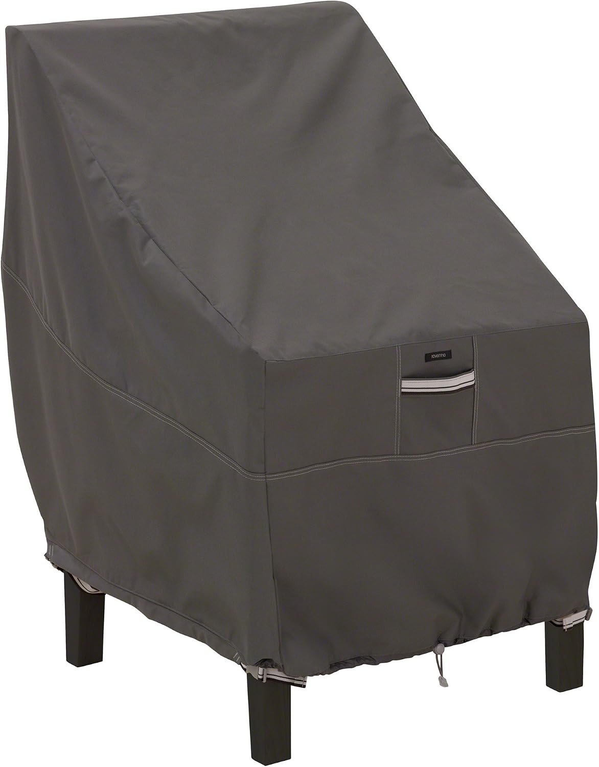Cobertor silla alta para patio funda tela gris resistente