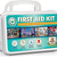 Kit primeros auxilios 120 pzas estuche duro manta emergencia