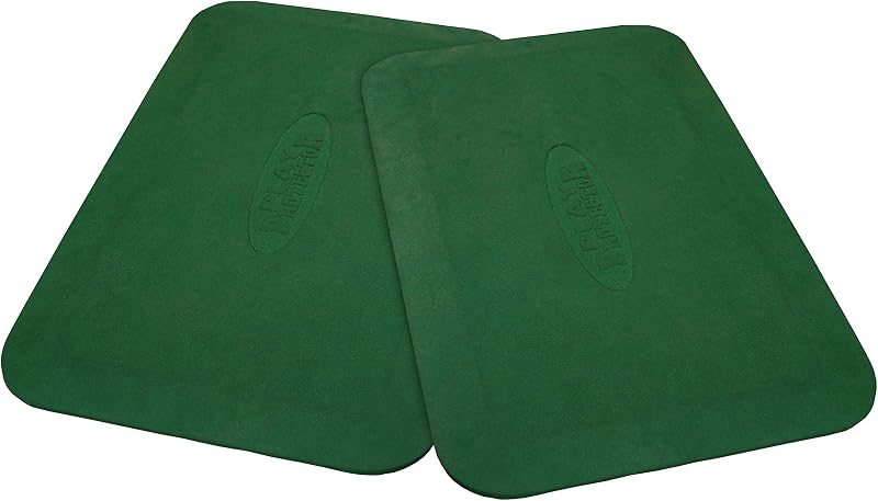 2 Pzas Alfombrillas Goma para Columpio Color Verde