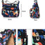Bolso hombro mujer con bolsillos tipo bandolera nailon