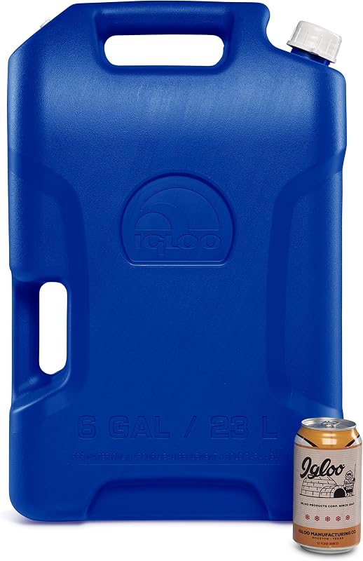 Contenedor agua portátil 6gal color azul