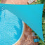 Vela sombra solar 12x12x12' turquesa uso pesado patio