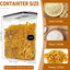 6 Pzas Recipientes Cereales 4L con Tapas y Boquilla