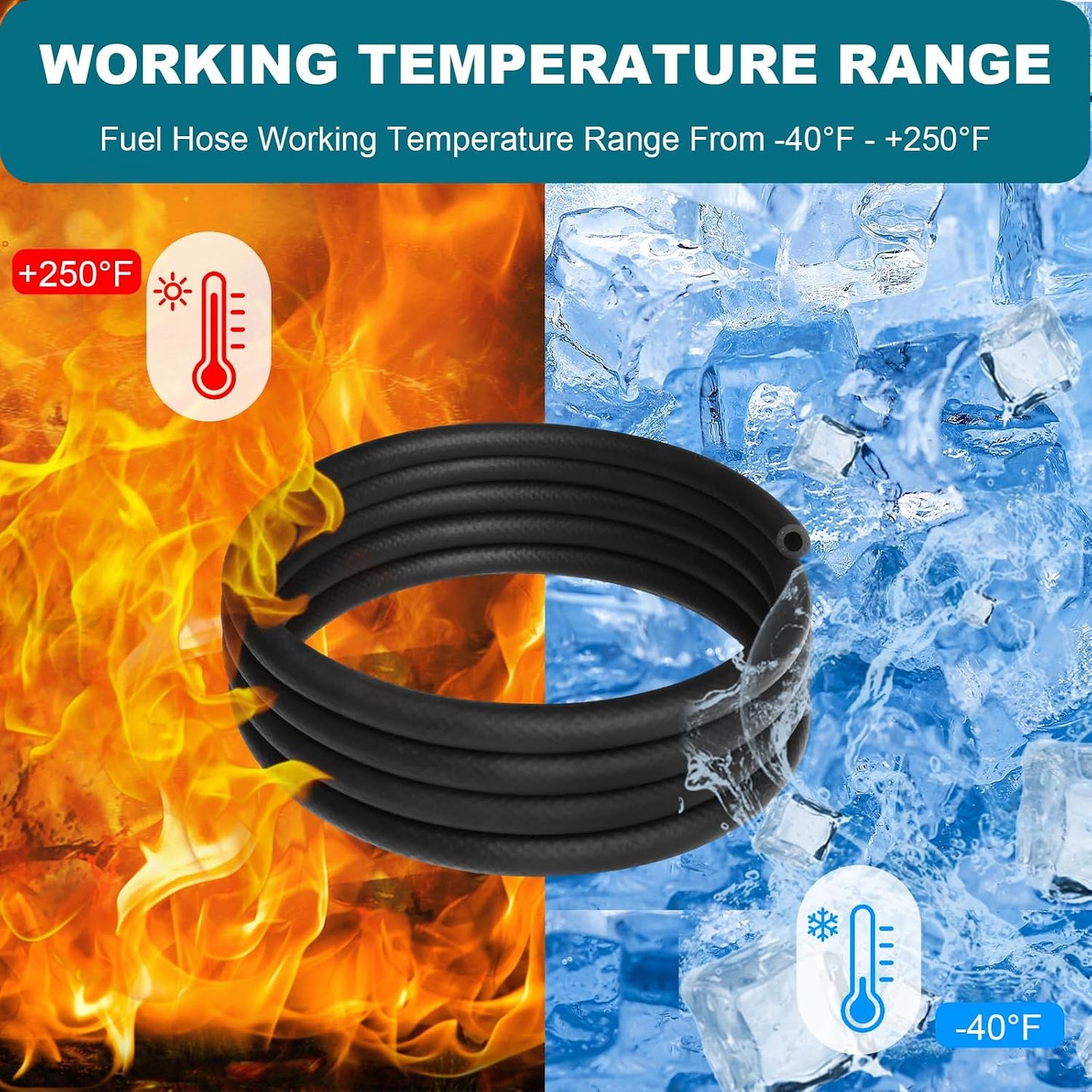 Manguera combustible 1/2" ID 5 pies NBR 326 PSI
