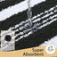 Alfombra baño absorbente 24x17pulg antideslizante negro