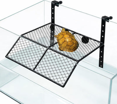 Plataforma colgante para tortugas con ganchos y ventosas negro