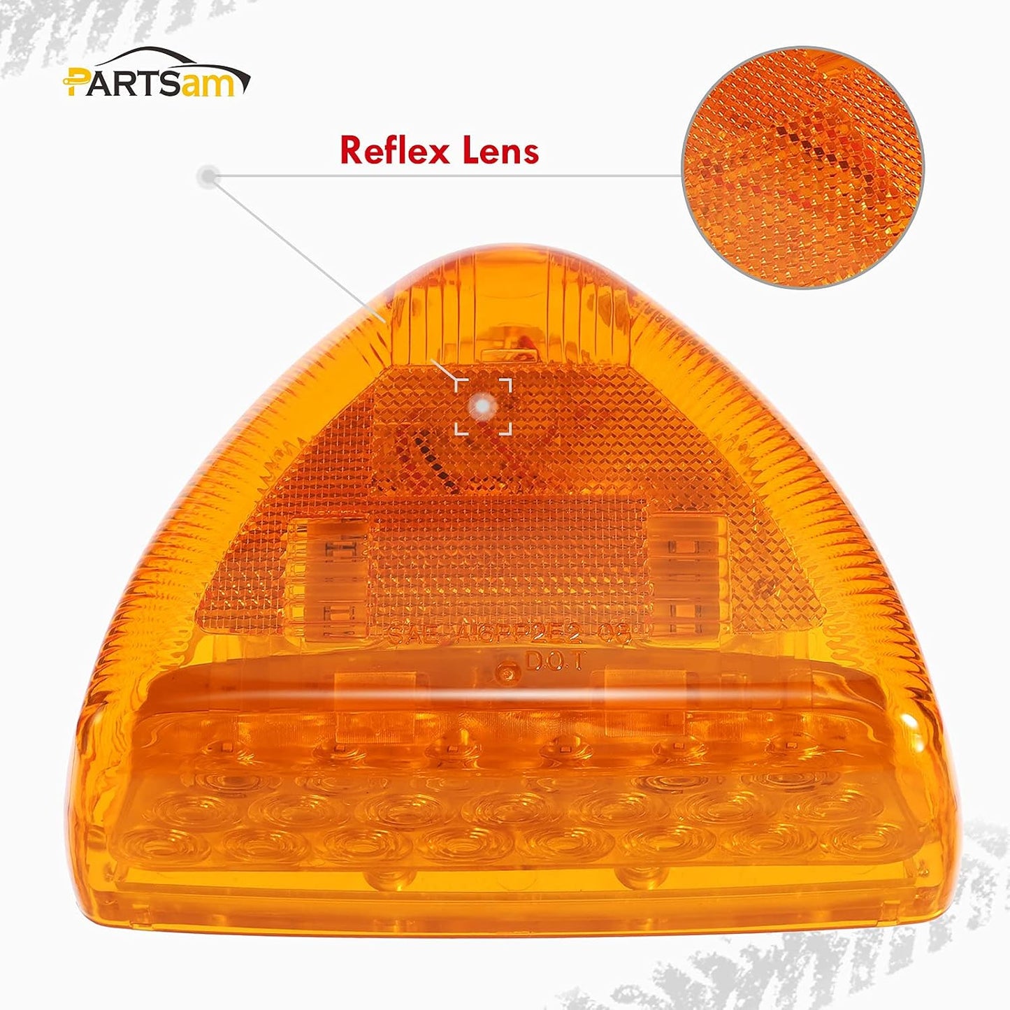 2 Luces LED Ámbar Intermitentes para Faros Peterbilt