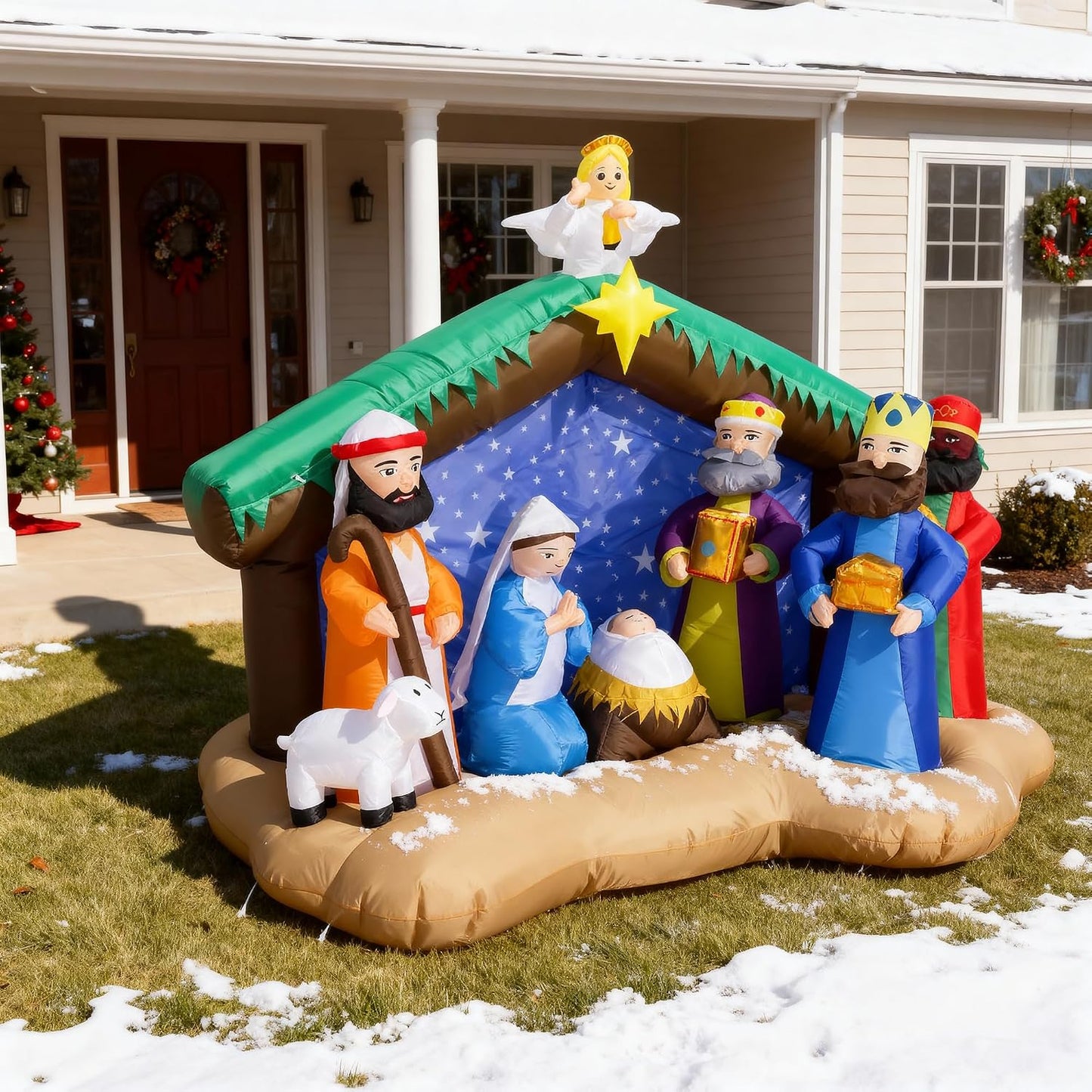 Decoraciones inflables Navidad para patio y jardín