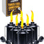 Recipientes antorcha 12oz Tiki 6 Pzas metal con tapas