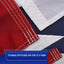Bandera Texas 2x3 para exteriores bordada con estrellas