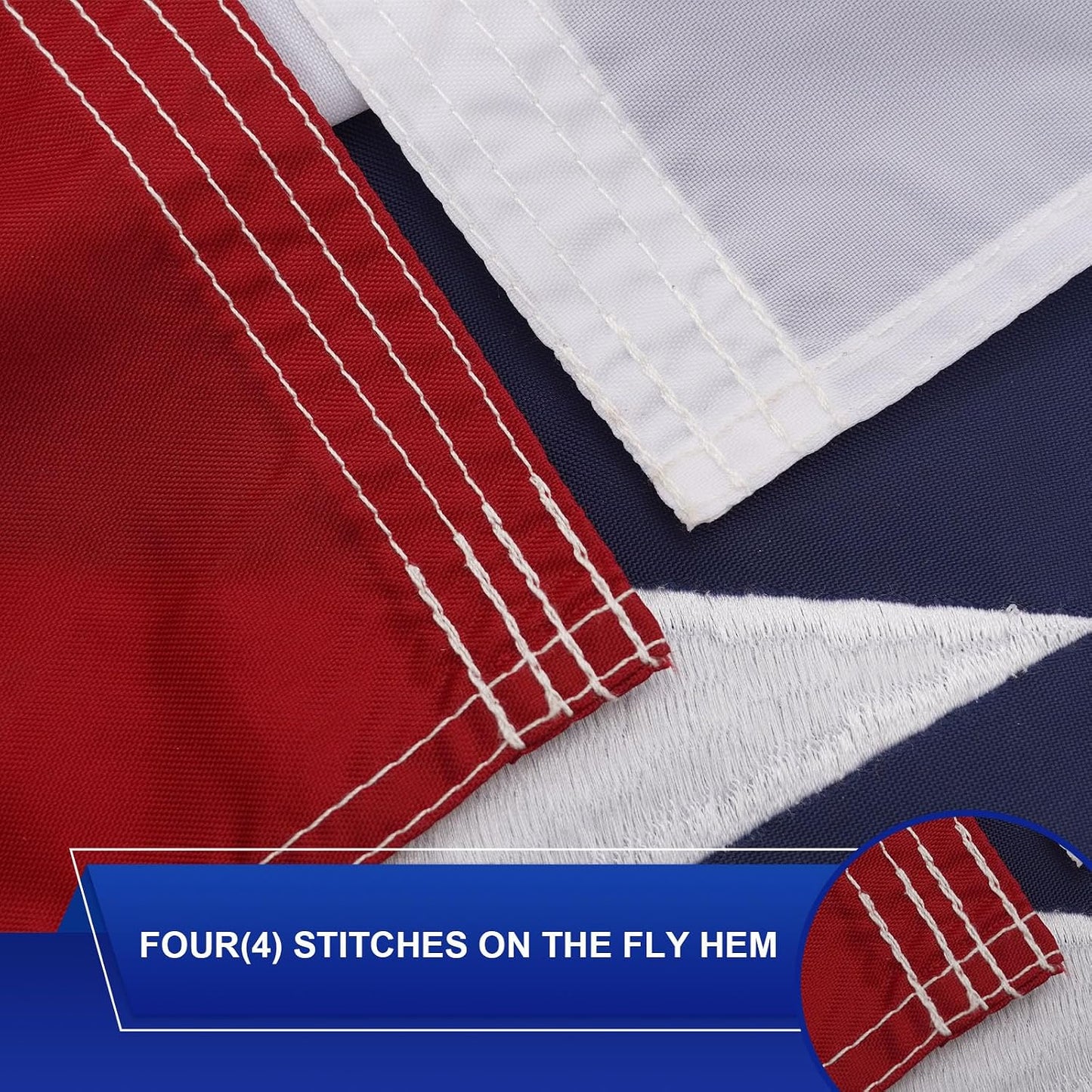 Bandera Texas 2x3 para exteriores bordada con estrellas
