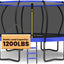 Trampolín para niños y adultos 8-16ft 1200lb