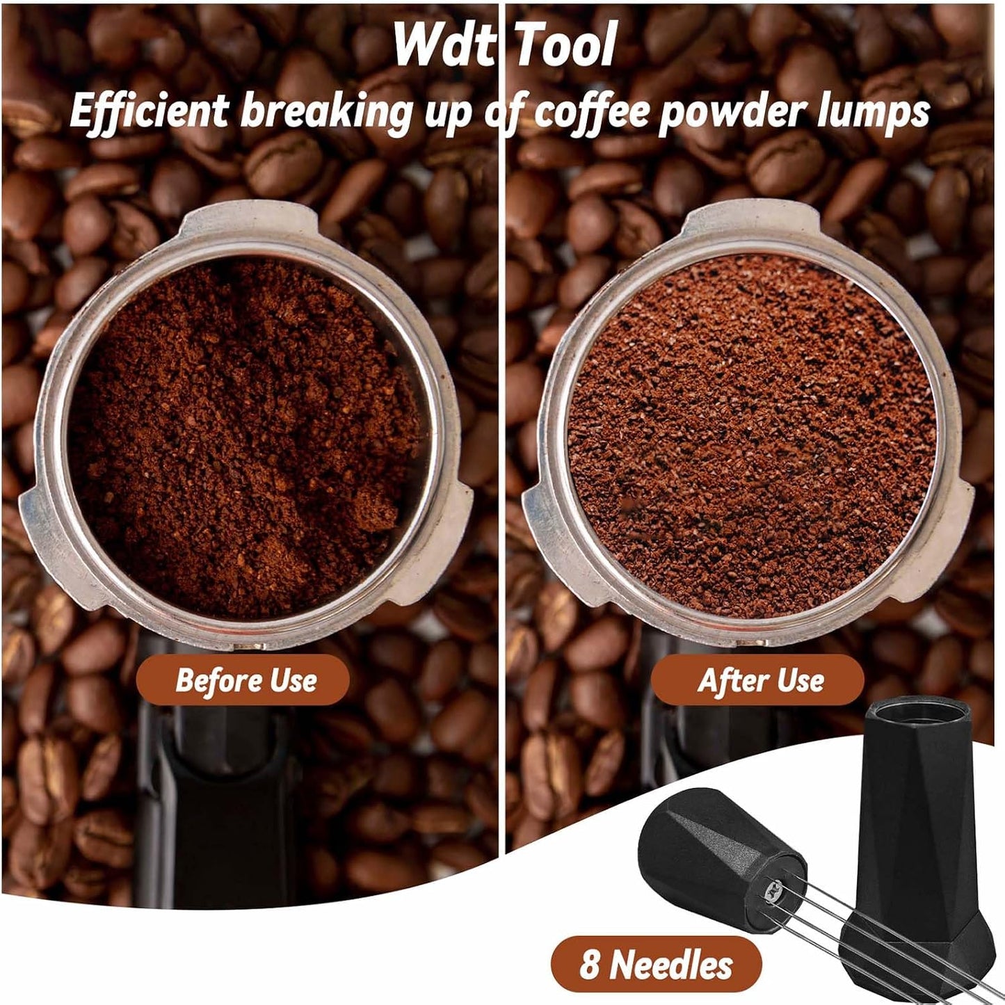 Tamizador Espresso con Alfombrilla y Herramienta