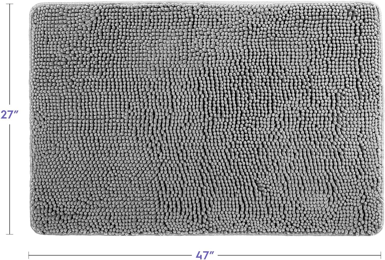 Alfombra baño microfibra chenilla ultrasuave antiderrap