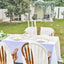 Camino mesa tela gasa blanca marfil 10ft para fiestas
