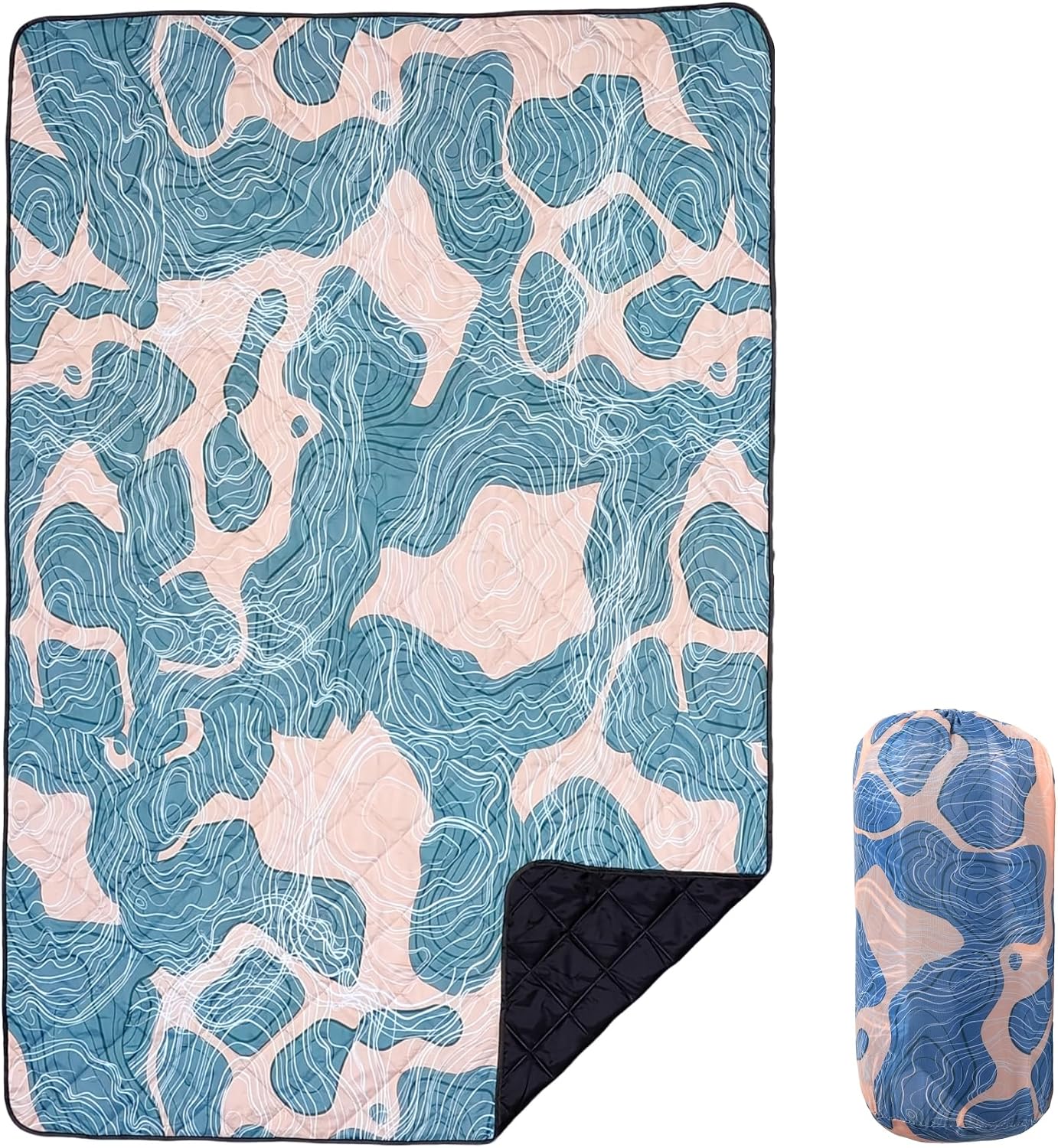 Manta impermeable pícnic 79x55pulg plegable para parque playa