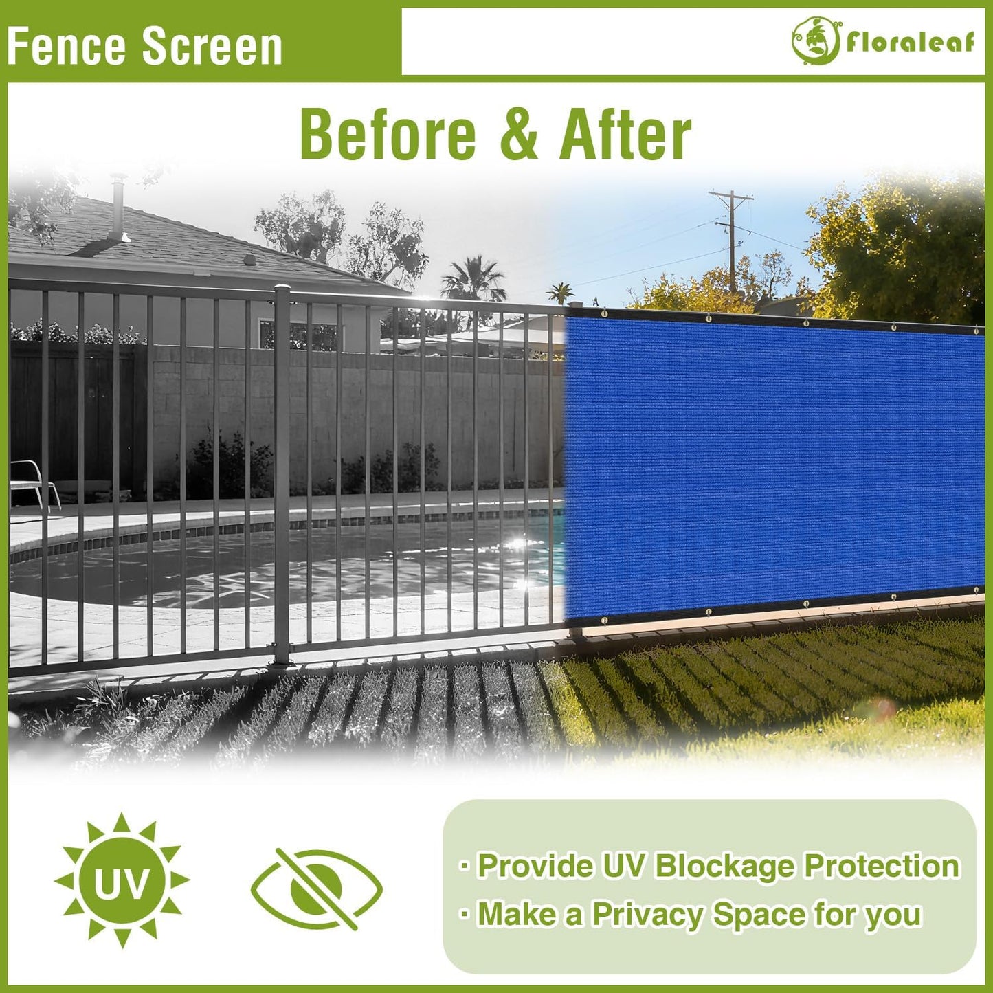 Malla privacidad 4x25ft red 90% bloqueo pared exterior