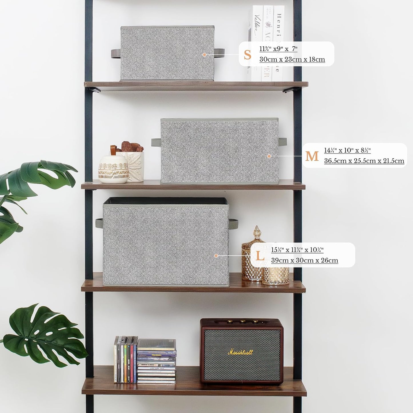 Cajas plegables con asas para almacenamiento