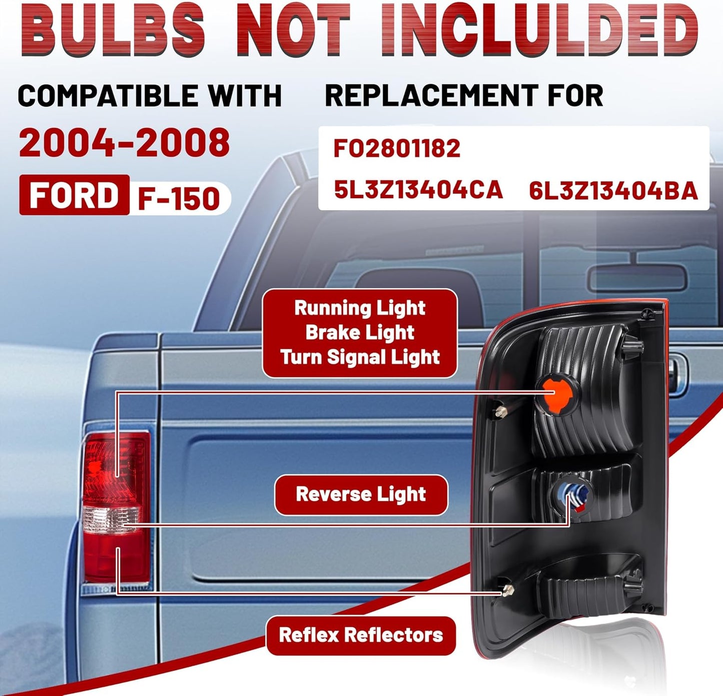 Luz trasera derecha comp Ford F150 04-08