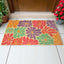 Tapete floral antiderrap para puerta interiores exteriores