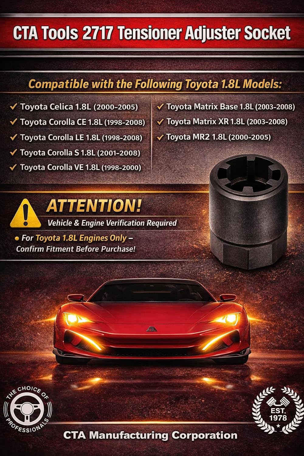 Enchufe tensor correa comp Toyota